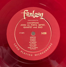 Carica l&#39;immagine nel visualizzatore di Gallery, John LaPorta : Conceptions (LP, Album, Mono, Red)
