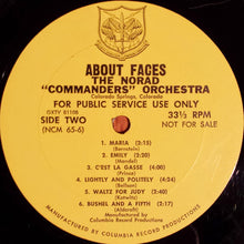 Carica l&#39;immagine nel visualizzatore di Gallery, The NORAD &quot;Commanders&quot; Orchestra : About Faces (LP, Album, Promo)
