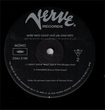 Carica l&#39;immagine nel visualizzatore di Gallery, Stan Getz : More West Coast Jazz (LP, Comp, Mono, RE, wit)
