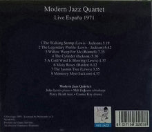 Carica l&#39;immagine nel visualizzatore di Gallery, The Modern Jazz Quartet : Live España 1971 (CD, Unofficial)
