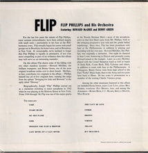 Carica l&#39;immagine nel visualizzatore di Gallery, Flip Phillips And His Orchestra Featuring Howard McGhee, Bennie Green : Flip (LP, Album, Comp, Mono, RE, wit)
