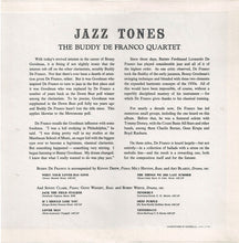 Carica l&#39;immagine nel visualizzatore di Gallery, Buddy DeFranco Quartet : Jazz Tones (LP, Album, Mono, RE)
