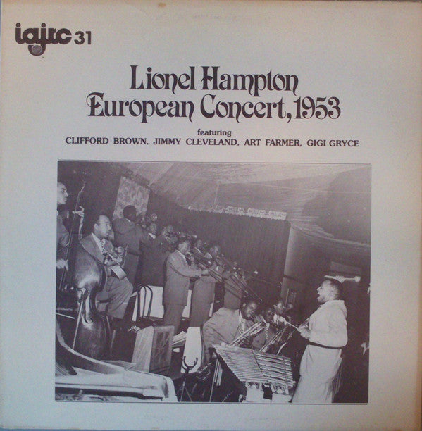 Lionel Hampton : European Concert, 1953 (LP, Album, Mono)