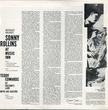 Carica l&#39;immagine nel visualizzatore di Gallery, Sonny Rollins / Teddy Edwards With Joe Castro : Sonny Rollins At Music Inn / Teddy Edwards At Falcon&#39;s Lair (LP, Album, RE)
