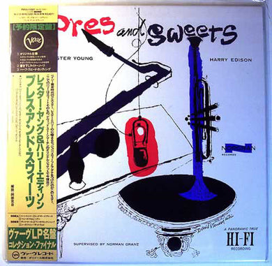 Lester Young, Harry Edison : Pres & Sweets (LP, Album, Mono, Ltd, RE)