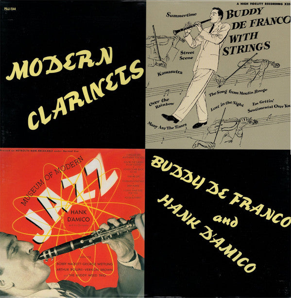 Buddy DeFranco And Hank D'Amico Orchestra / Hank D'Amico Sextet And The Buddy Weed Trio : Modern Clarinets - Museum Of Modern Jazz (LP, Album, Mono, RE)