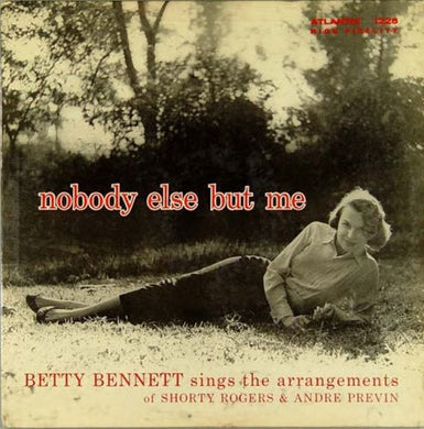 Betty Bennett : Nobody Else But Me (CD, Album, Mono, RE)