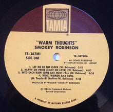 Carica l&#39;immagine nel visualizzatore di Gallery, Smokey Robinson : Warm Thoughts (LP, Album)
