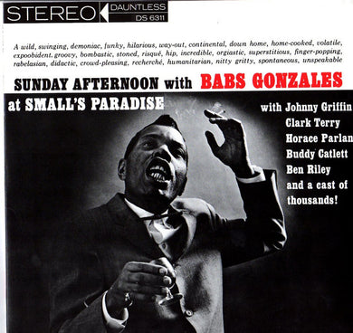 Babs Gonzales : Sunday Afternoon At Small's Paradise (LP, Mono, RE)