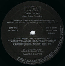 Carica l&#39;immagine nel visualizzatore di Gallery, Dave Pell Octet : Jazz Goes Dancing - Campus Hop (LP, Album, RE)
