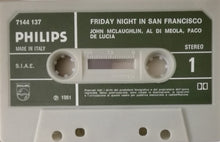 Carica l&#39;immagine nel visualizzatore di Gallery, Al Di Meola, John McLaughlin, Paco De Lucía : Friday Night In San Francisco Live (Cass, Album)
