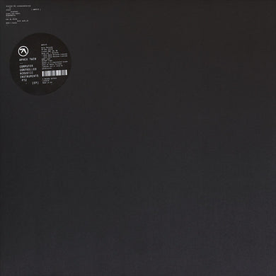 Aphex Twin : Computer Controlled Acoustic Instruments Pt2 (EP) (12
