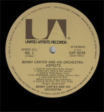 Carica l&#39;immagine nel visualizzatore di Gallery, Benny Carter And His Orchestra : Aspects (LP, Album, RE)
