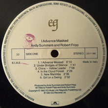 Carica l&#39;immagine nel visualizzatore di Gallery, Andy Summers &amp; Robert Fripp : I Advance Masked (LP, Album)
