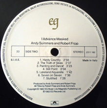 Carica l&#39;immagine nel visualizzatore di Gallery, Andy Summers &amp; Robert Fripp : I Advance Masked (LP, Album)
