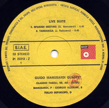 Carica l&#39;immagine nel visualizzatore di Gallery, Guido Manusardi Quartet : Live Suite (LP, Album, Gat)
