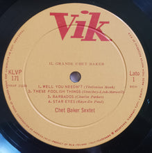 Carica l&#39;immagine nel visualizzatore di Gallery, Chet Baker Sextet : Il Grande Chet Baker (LP, Album, Mono)
