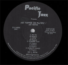 Carica l&#39;immagine nel visualizzatore di Gallery, Art Pepper : On Pacific (LP, Album, Ltd)
