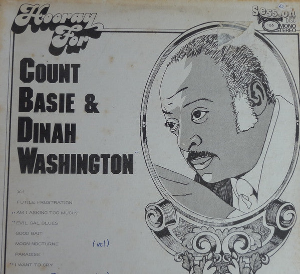 Count Basie & Dinah Washington : Hooray For Count Basie & Dinah Washington (LP, Unofficial)