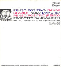 Carica l&#39;immagine nel visualizzatore di Gallery, Jovanotti : Penso Positivo / Dammi Spazio (CD, Maxi, Ltd)

