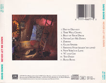 Carica l&#39;immagine nel visualizzatore di Gallery, David Bowie : Never Let Me Down (CD, Album)
