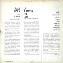 Carica l'immagine nel visualizzatore di Gallery, Paul Horn : La Santa Messa E Il Jazz (Jazz Suite Sui Testi Sacri) (LP, Album)

