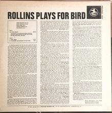 Carica l&#39;immagine nel visualizzatore di Gallery, Sonny Rollins : Rollins Plays For Bird (LP, Album, RE, RM)
