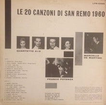 Carica l&#39;immagine nel visualizzatore di Gallery, Renato Rascel, Nilla Pizzi, Miranda Martino, Teddy Reno : Le 20 Canzoni Di San Remo 1960 (LP, Album)
