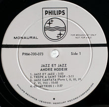 Carica l&#39;immagine nel visualizzatore di Gallery, André Hodeir : Jazz Et Jazz (LP, Album, Mono, Promo, RE)
