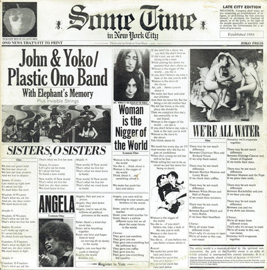John Lennon & Yoko Ono / The Plastic Ono Band With Elephants Memory Plus Invisible Strings : Some Time In New York City (2xLP, Album)