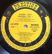 Carica l&#39;immagine nel visualizzatore di Gallery, Wardell Gray : Memorial Volume 1 (LP, Album, Mono, RE, RM)
