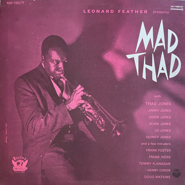 Thad Jones And His Ensemble : Mad Thad (LP, Album, Mono, RE)