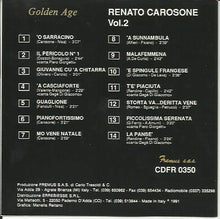Carica l&#39;immagine nel visualizzatore di Gallery, Renato Carosone : Renato Carosone - Vol. 2 (CD, Comp)
