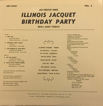 Carica l&#39;immagine nel visualizzatore di Gallery, Illinois Jacquet : Birthday Party (Vol. 2) (LP, Album, RE, Mon)
