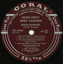 Carica l&#39;immagine nel visualizzatore di Gallery, Edgar Sampson And His Orchestra : Swing Softly Sweet Sampson (LP, Album)
