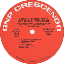 Carica l&#39;immagine nel visualizzatore di Gallery, Clifford Brown And Max Roach : In Concert -Complete Version- (LP, Album, Mono)
