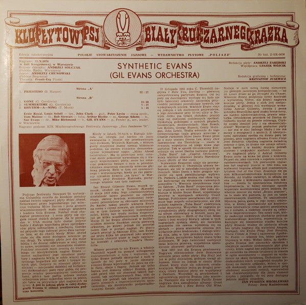 Gil Evans Orchestra* : Synthetic Evans (LP, Album, Red)