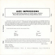 Carica l&#39;immagine nel visualizzatore di Gallery, Bob Gordon Quintet : Jazz Impressions (LP, Album, Mono)
