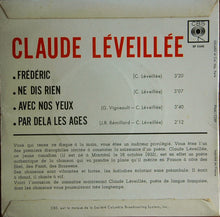Carica l&#39;immagine nel visualizzatore di Gallery, Claude Léveillée : Frédéric (7&quot;, EP, Mono)
