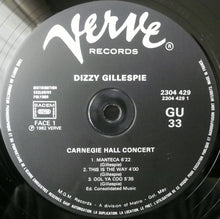 Carica l&#39;immagine nel visualizzatore di Gallery, Dizzy Gillespie Big Band : Carnegie Hall Concert - Recorded Live (LP, Album, Mono, RE)
