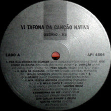 Carica l&#39;immagine nel visualizzatore di Gallery, Various : VI Tafona Da Canção Nativa (LP, Comp)
