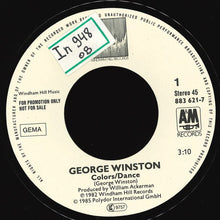 Carica l&#39;immagine nel visualizzatore di Gallery, George Winston : Colors / Dance (7&quot;, Single, Promo)
