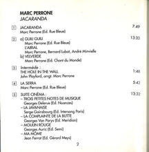 Carica l&#39;immagine nel visualizzatore di Gallery, Marc Perrone : Jacaranda (CD, Album, Jew)
