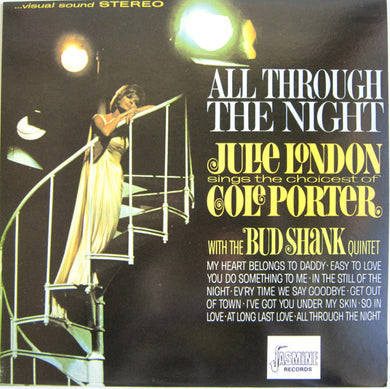 Julie London With The Bud Shank Quintet : All Through The Night (LP, Album)