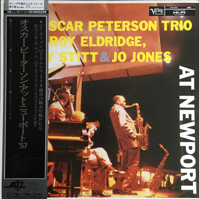 The Oscar Peterson Trio With Roy Eldridge / Sonny Stitt & Jo Jones : At Newport (LP, Album, Mono, RE)