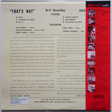 Carica l&#39;immagine nel visualizzatore di Gallery, Nat Adderley : &quot;That&#39;s Nat&quot; Adderley (LP, Mono)

