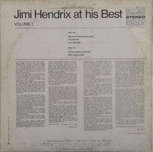 Carica l&#39;immagine nel visualizzatore di Gallery, Jimi Hendrix : Jimi Hendrix At His Best (Volume 1) (LP, Comp)
