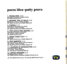 Carica l'immagine nel visualizzatore di Gallery, Patty Pravo : Pazza Idea (CD, Album, RE)
