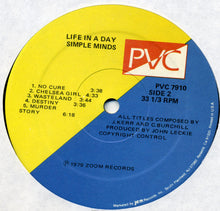 Carica l'immagine nel visualizzatore di Gallery, Simple Minds : Life In A Day (LP, Album, RE)
