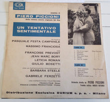 Carica l&#39;immagine nel visualizzatore di Gallery, Piero Piccioni : Un Tentativo Sentimentale (Colonna Sonora Originale Del Film) (LP, Album, Mono)
